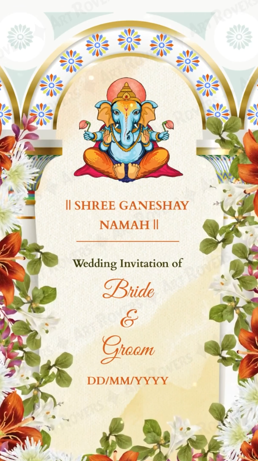 Anant Milan Hindu Wedding Invitation Video
