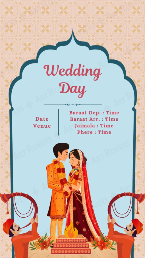 Lotus Love Hindu Wedding Invitation Video